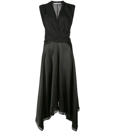 Shop Alexander Wang Asymmetric Cocktail Dress In Black