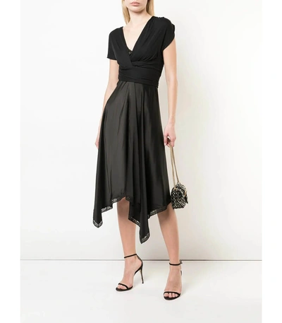 Shop Alexander Wang Asymmetric Cocktail Dress In Black