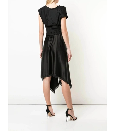 Shop Alexander Wang Asymmetric Cocktail Dress In Black