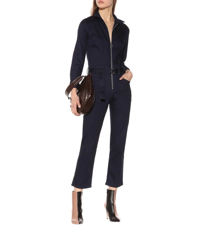 Shop 3x1 Stretch Denim Jumpsuit In Blue