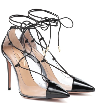 Shop Aquazzura Magic 105 Patent Leather Pumps In Black