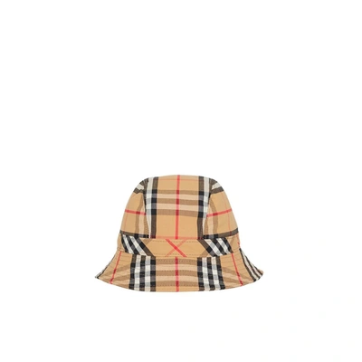 Shop Burberry Vintage Check Cotton Bucket Hat