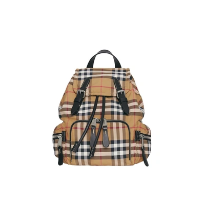 Shop Burberry The Small Crossbody Rucksack In Vintage Check