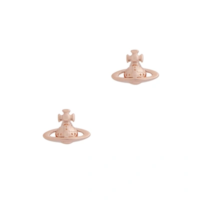 Shop Vivienne Westwood Lorelei Rose Gold-tone Stud Earrings