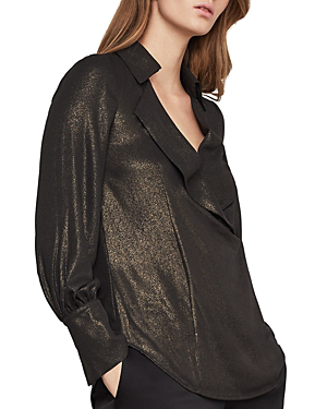 bcbg metallic top
