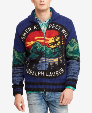 ralph lauren full zip cardigan