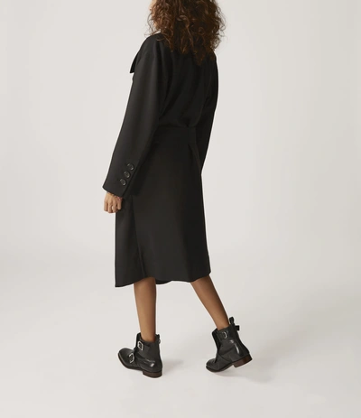 Shop Vivienne Westwood Wilma Wrap Coat Black