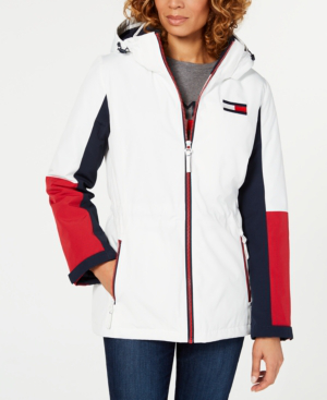 cocinero Rústico Pato Tommy Hilfiger Colorblocked Anorak Jacket, Created For Macy's In ...