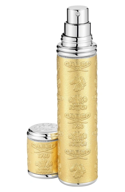 Shop Creed Silver Leather With Gold Trim Pocket Atomizer