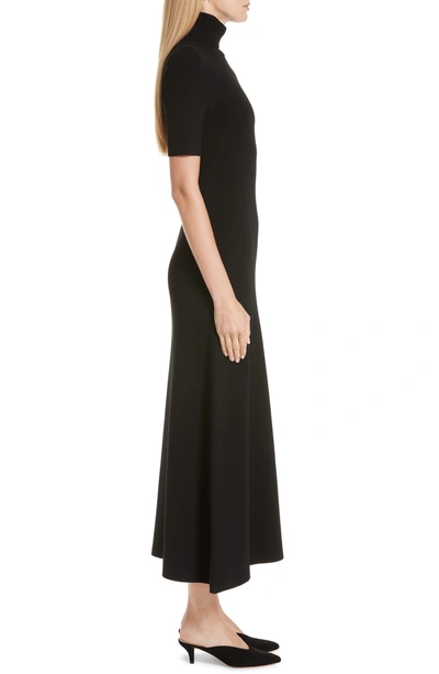 Shop A.l.c Caplan Slit Midi Dress In Black