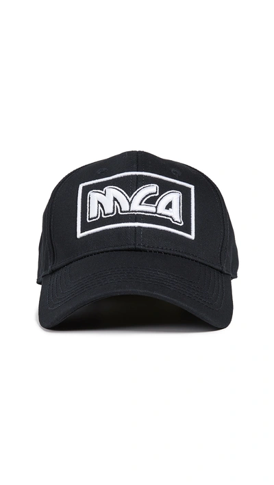 Shop Mcq By Alexander Mcqueen Metal Logo Baseball Cap In Black