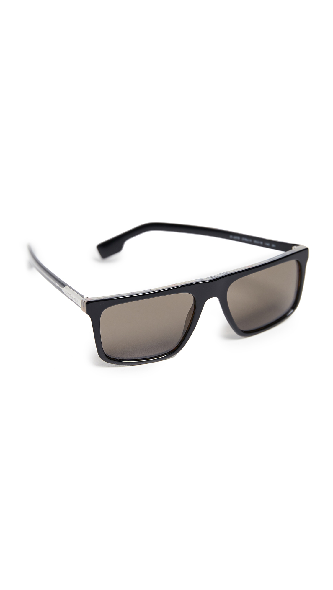 Burberry Flat Top Sunglasses In Black 