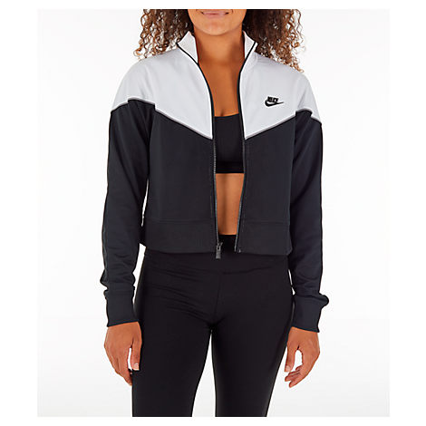 nike sportswear cropped track jacket