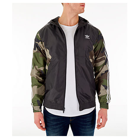 adidas camo windbreaker jacket