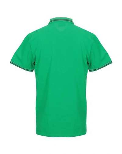 Shop Emporio Armani Polo Shirts In Green