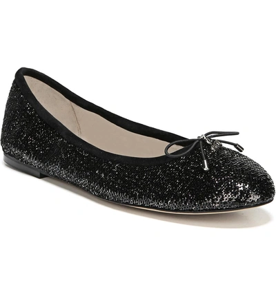 Shop Sam Edelman Felicia Flat In Black Multi Sequin