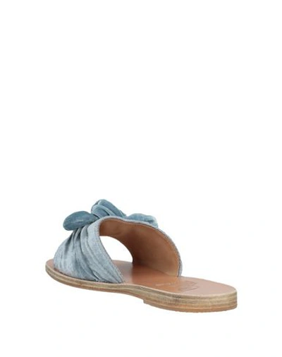 Shop Ancient Greek Sandals Woman Sandals Slate Blue Size 5 Textile Fibers