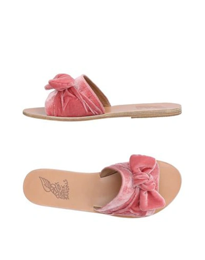 Shop Ancient Greek Sandals Woman Sandals Pastel Pink Size 6 Textile Fibers