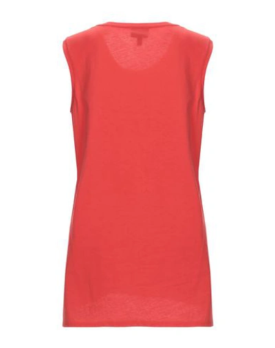 Shop Armani Jeans T-shirt In Coral