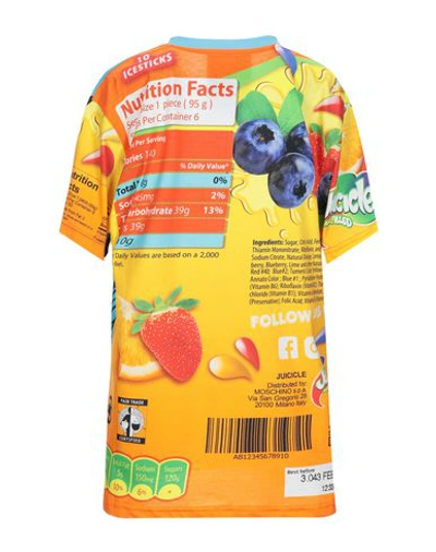 Moschino Oversized Printed Jersey T-shirt In Blue