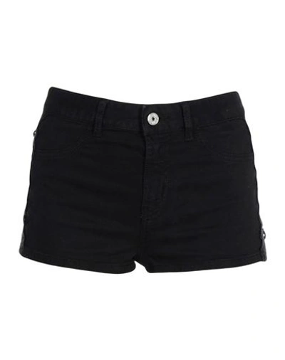 Shop Just Cavalli Denim Shorts In Black