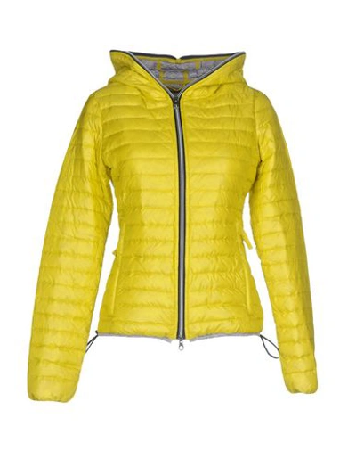 Shop Duvetica Down Jackets In Yellow