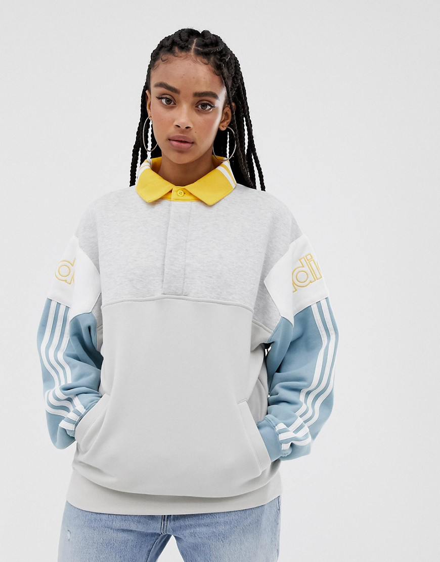 Adidas Originals Rugby Sweat Shirt In 