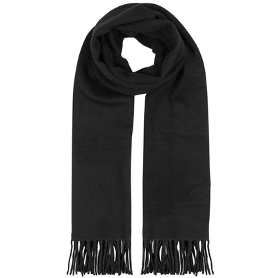 Shop Acne Studios Canada Black Wool Scarf