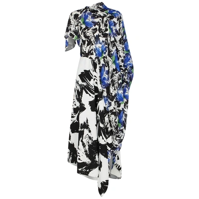Shop Roland Mouret Calhern Floral-print Silk Dress