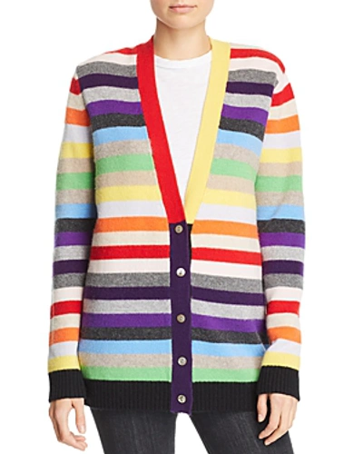 Madeleine Thompson Rainbow stripe Cashmere Cardigan In Multi ModeSens