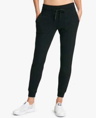 Shop Dkny Sport Sparkle Logo Fleece Joggers In Murano