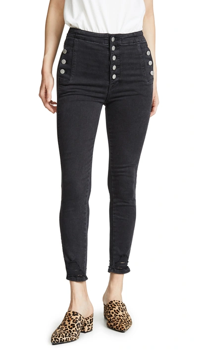 J Brand Natasha Sky-high Cropped Skinny Jeans In Bellatrix Destruct |  ModeSens