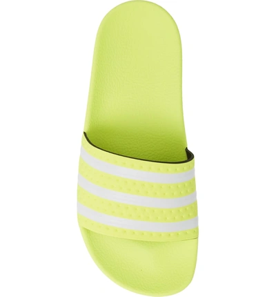 Shop Adidas Originals 'adilette' Slide Sandal In Semi Frozen Yellow