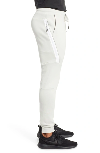 Shop Nike Tech Fleece Jogger Pants In Light Bone/ White/ White
