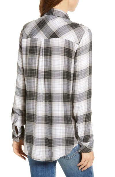 Shop Rails Hunter Plaid Shirt In Graphite White