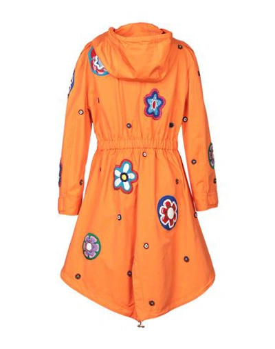 Shop Moschino Full-length Jacket In Orange