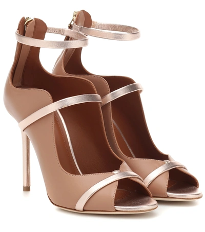 Shop Malone Souliers Mika Leather Sandals In Brown