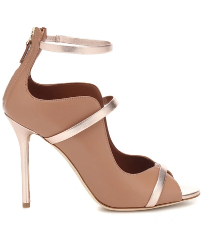 Shop Malone Souliers Mika Leather Sandals In Brown