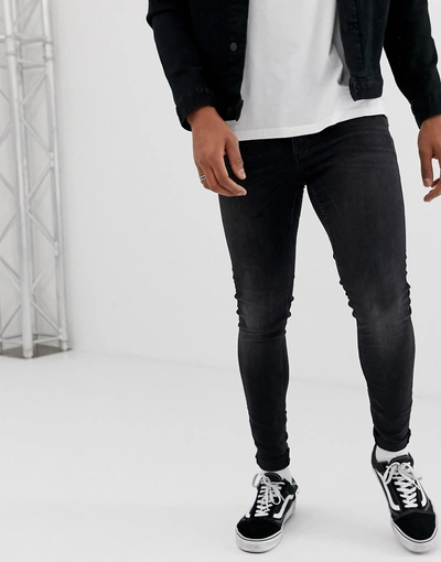 Cheap Monday Him Spray Super Skinny Jeans In Bistol Washed Black | ModeSens