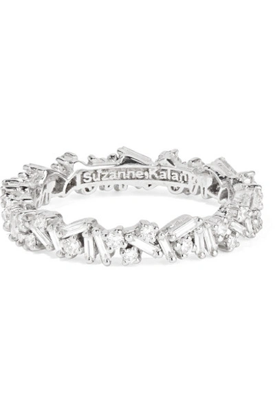 Shop Suzanne Kalan 18-karat White Gold Diamond Ring
