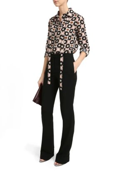 Shop Elie Saab Flare Trouser In *black