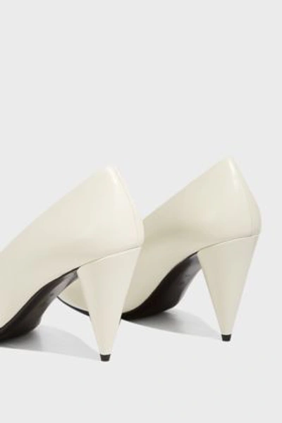 Shop The Row Cone Leather Pumps In White