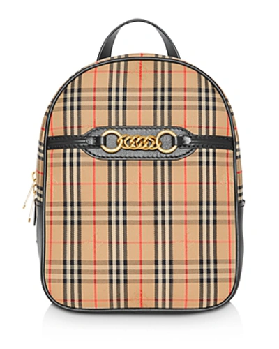 Shop Burberry Mini Link Backpack In Black