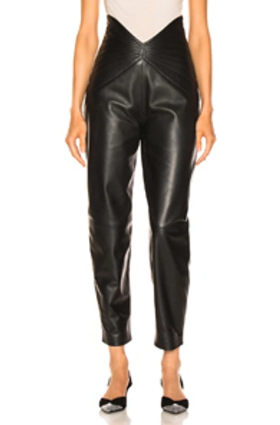 Shop Attico Butterfly Carrot Pants In Black.