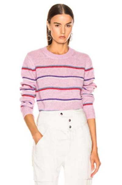 Shop Isabel Marant Étoile Isabel Marant Etoile Gian Sweater In Stripes,purple In Lilac