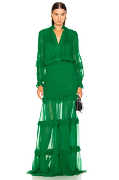 Shop Alexis Sinclar Dress In Green