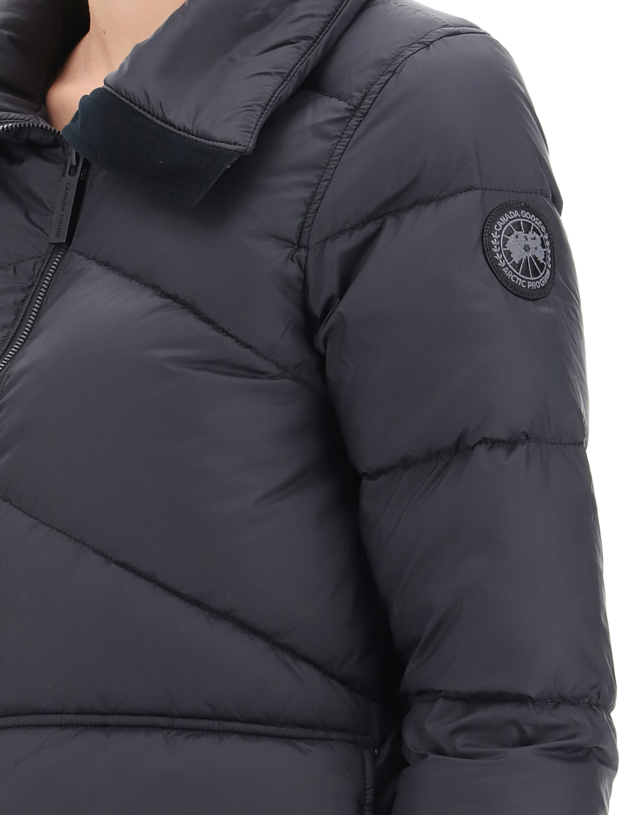 Canada Goose Ockley Down Chevron Quilted Parka In Black ModeSens