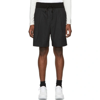 Shop 3.1 Phillip Lim / フィリップ リム 3.1 Phillip Lim Black Pleated Drawstring Walking Shorts In Ba001 Black