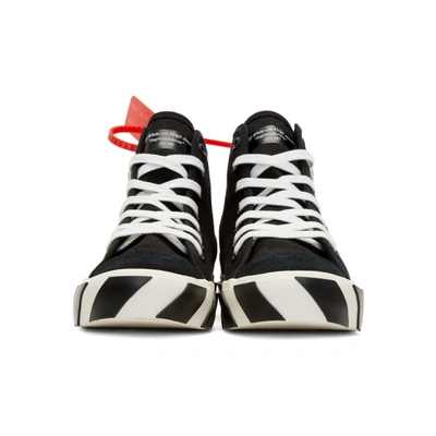Shop Off-white Black Vulcanized High-top Sneakers