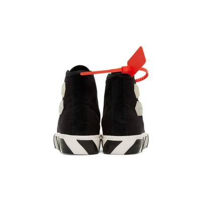 Shop Off-white Black Vulcanized High-top Sneakers